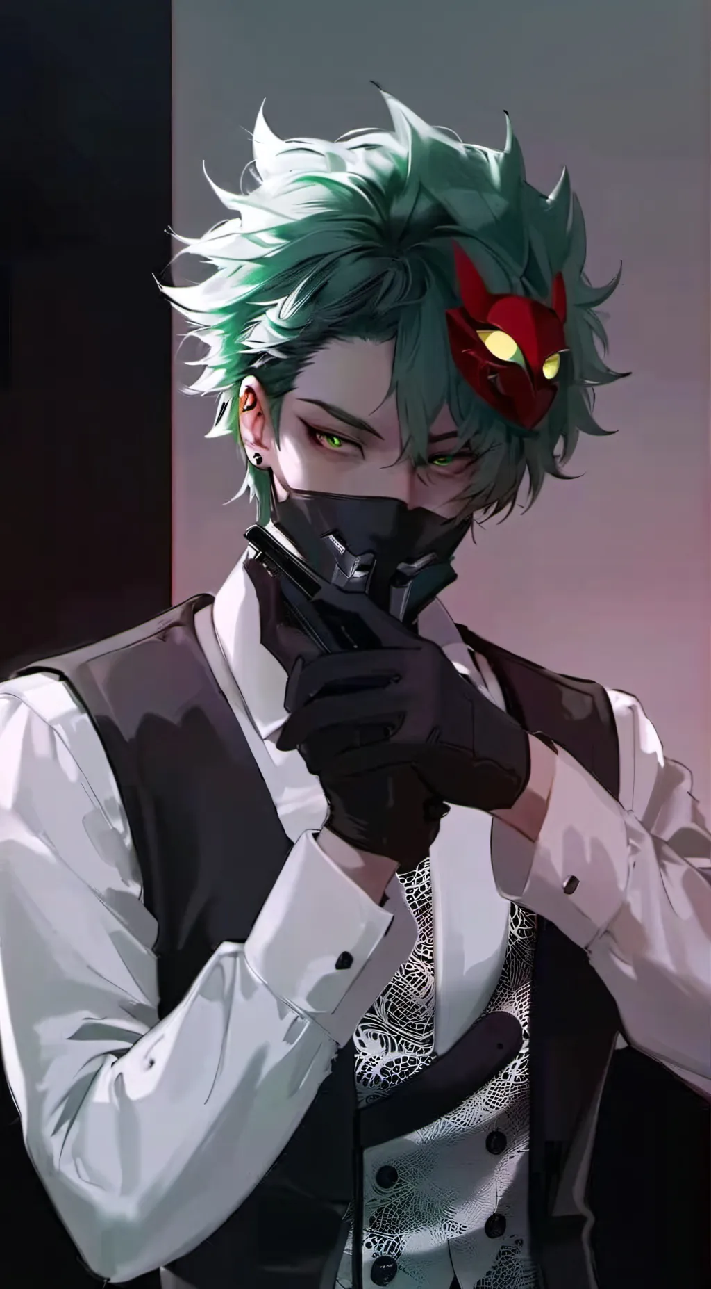 ai character: Villain Deku background
