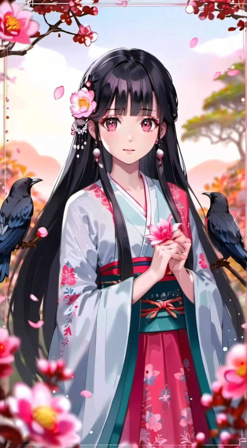 ai character: miyo saimori  background