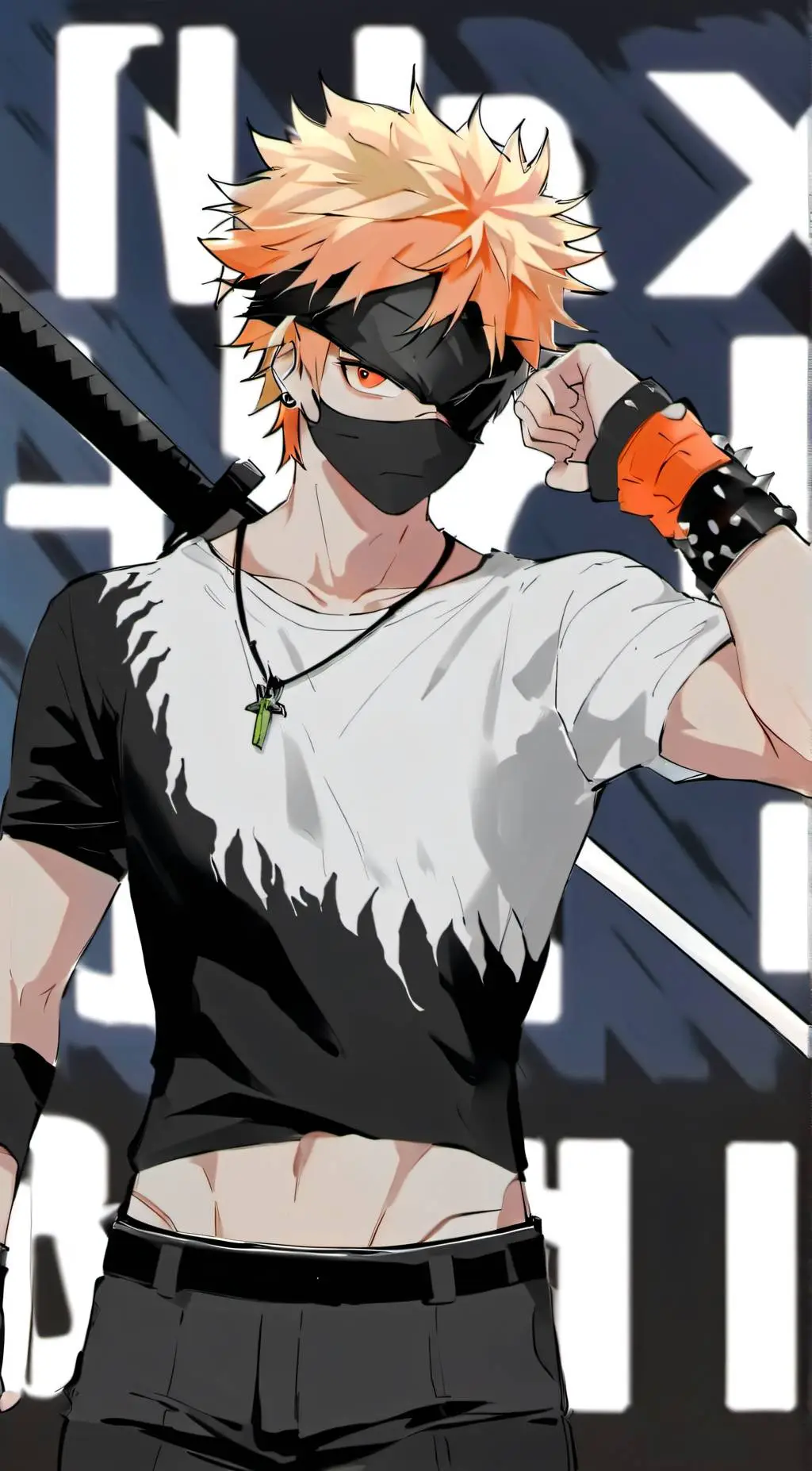 ai character: Bakugou katsuki background