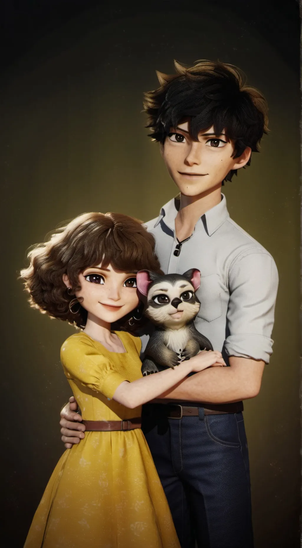ai character: mike and abbey  background