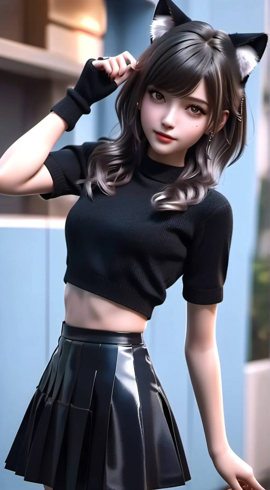 ai character: Akira  background