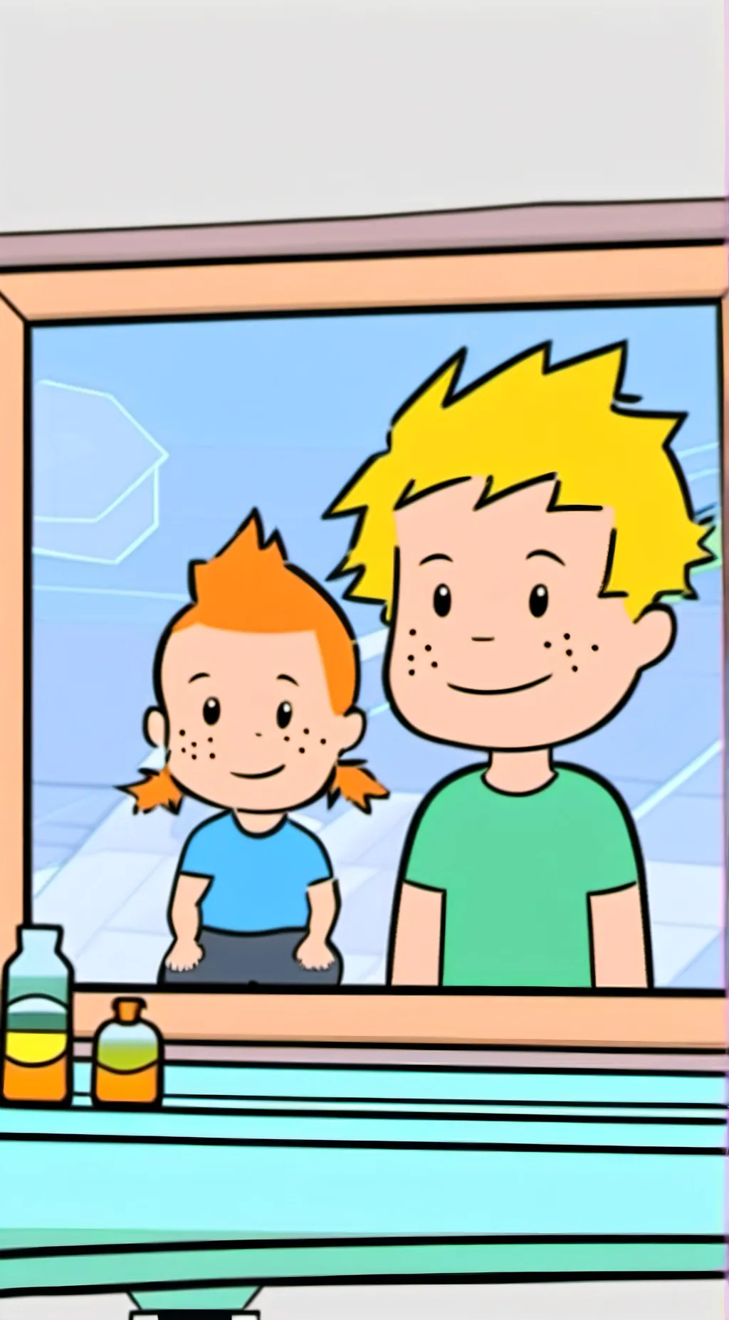 ai character: Baby Alan  background