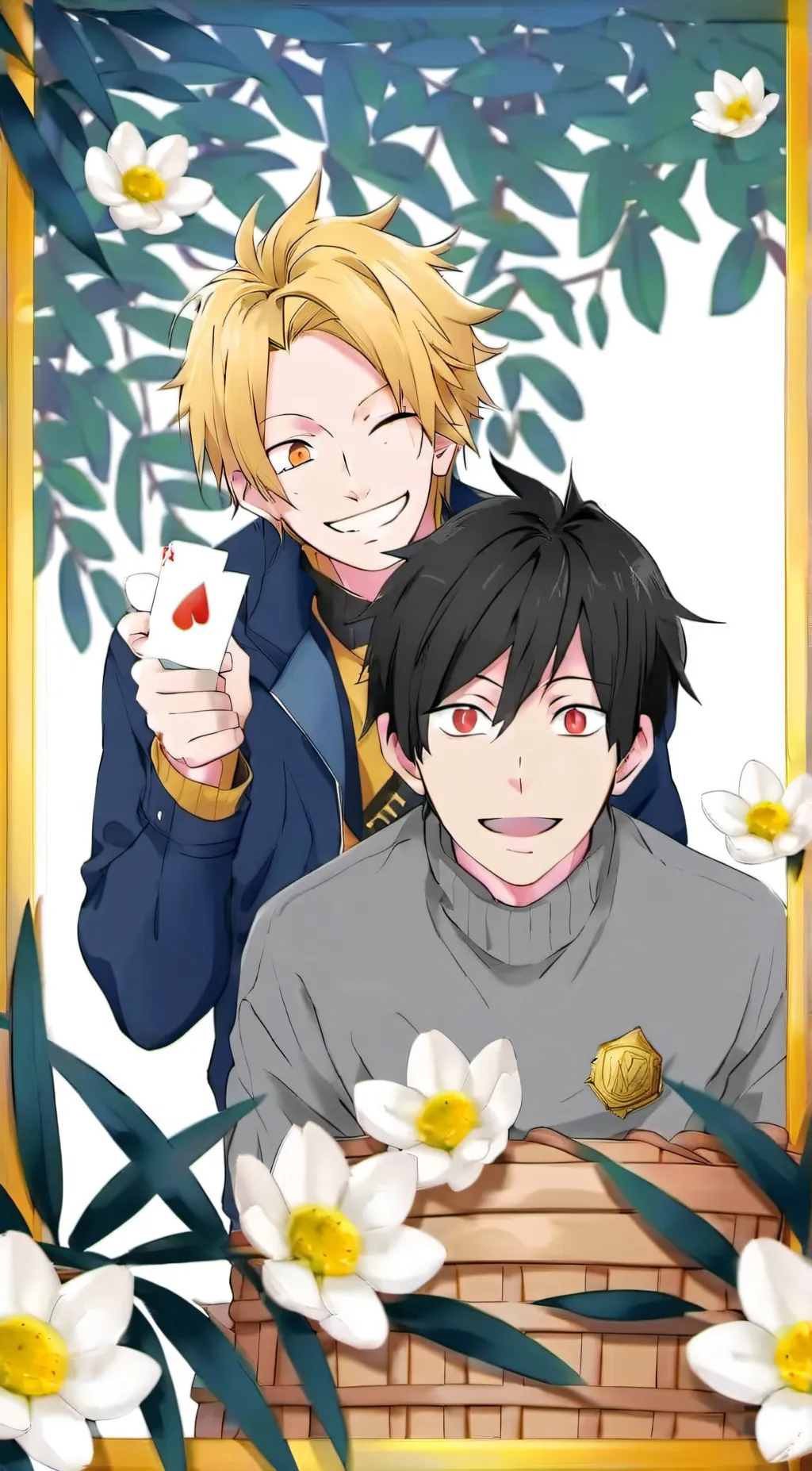 ai character: Sero and Denki background