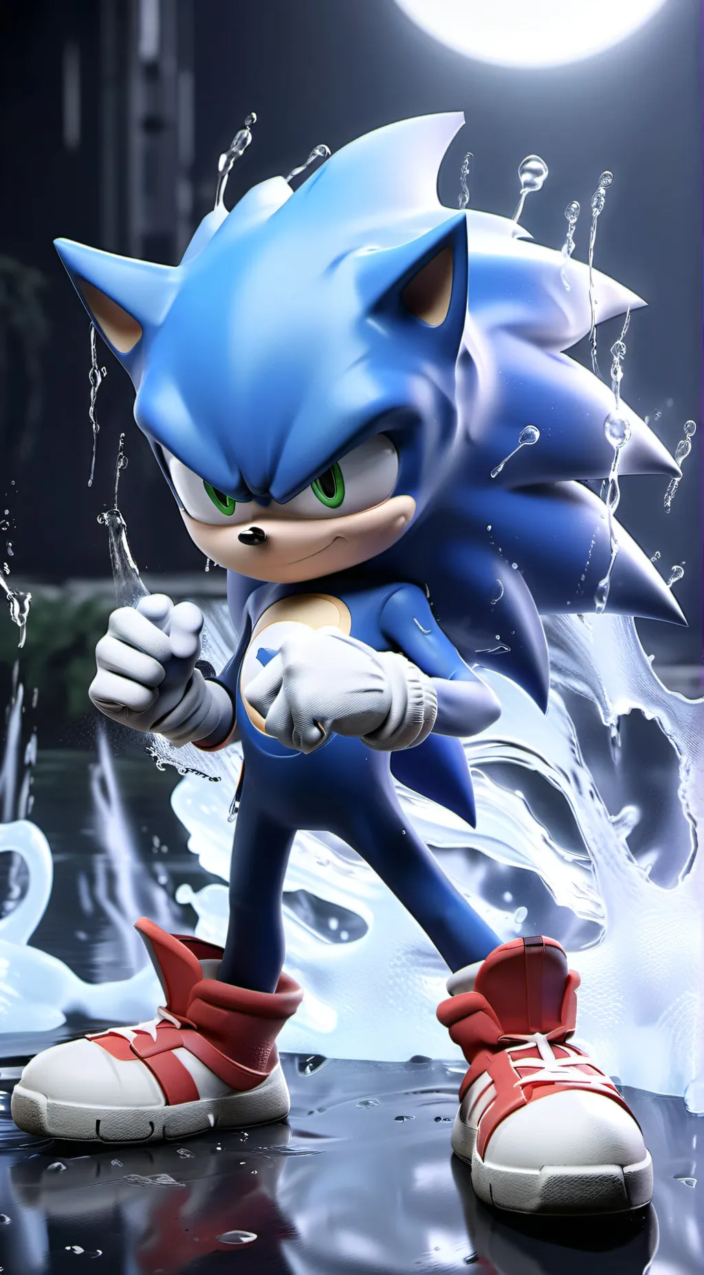 ai character: Sonic background