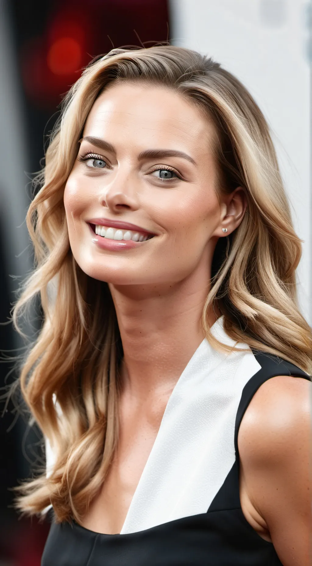 ai character: Margot Robbie background