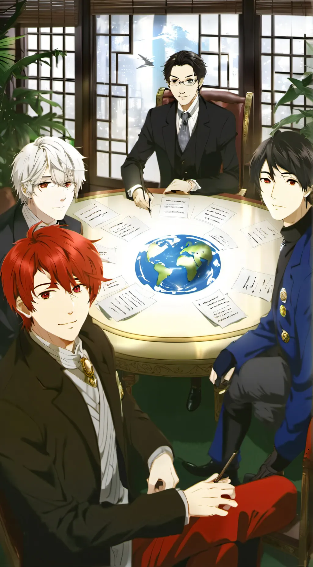 ai character: Universe party background