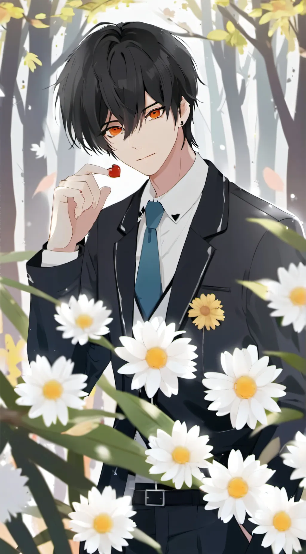 ai character: Anime world background