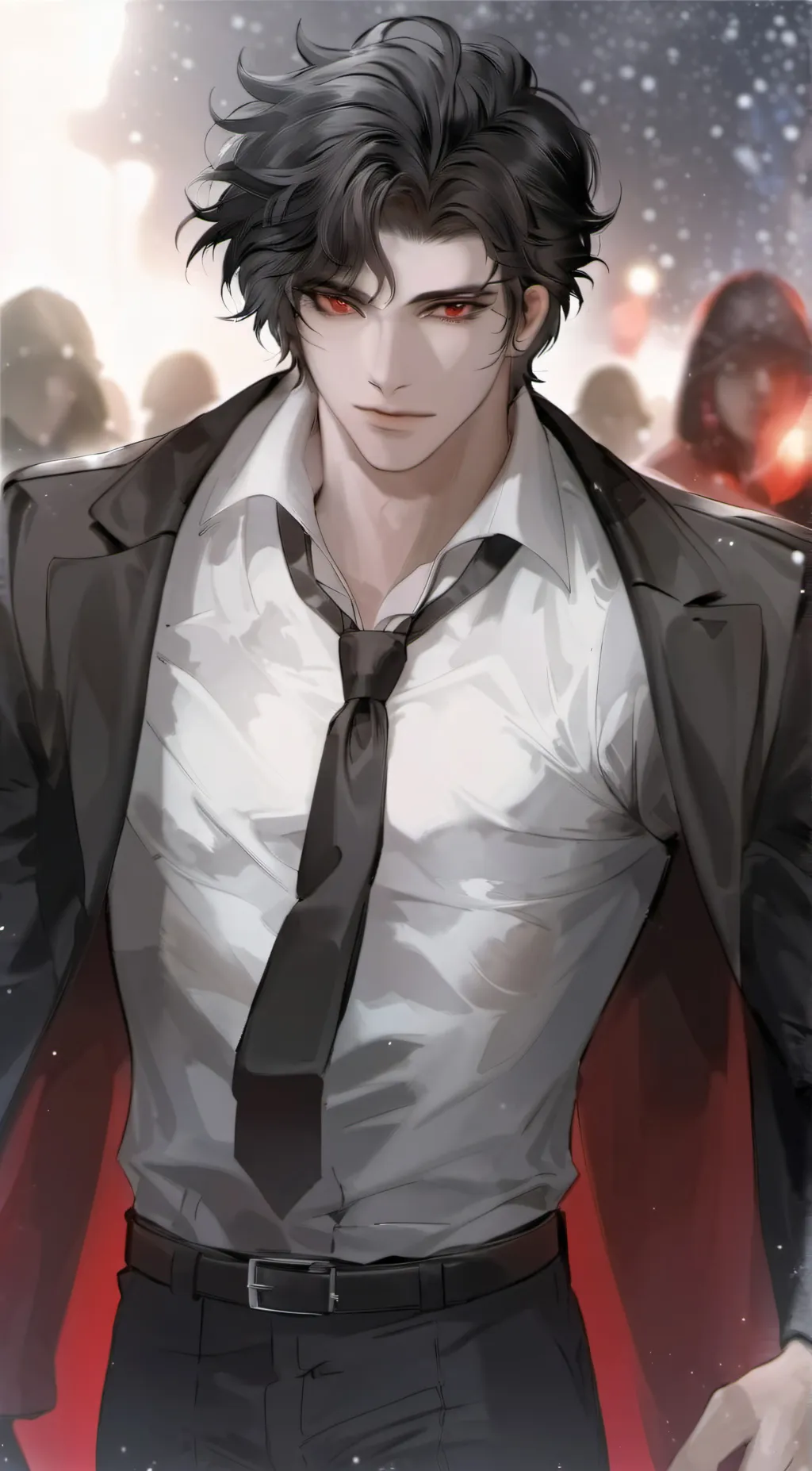 ai character: •Flint•  background