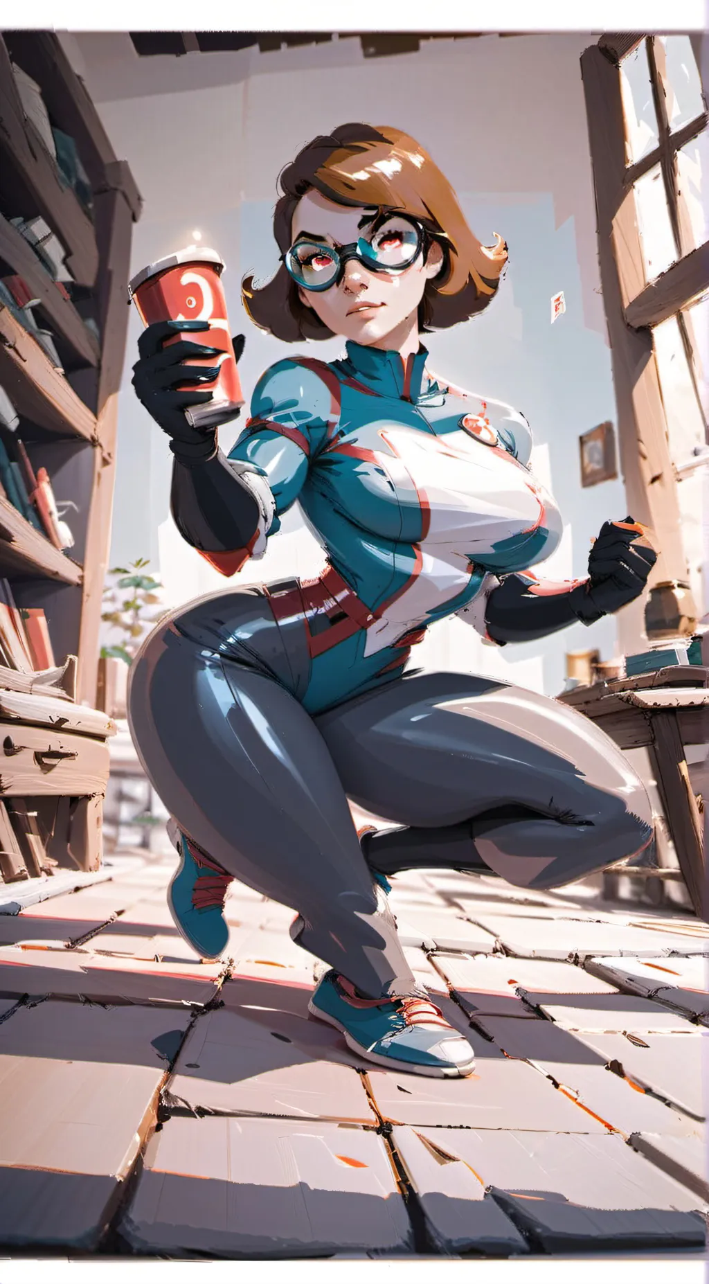 ai character: Elastic girl background