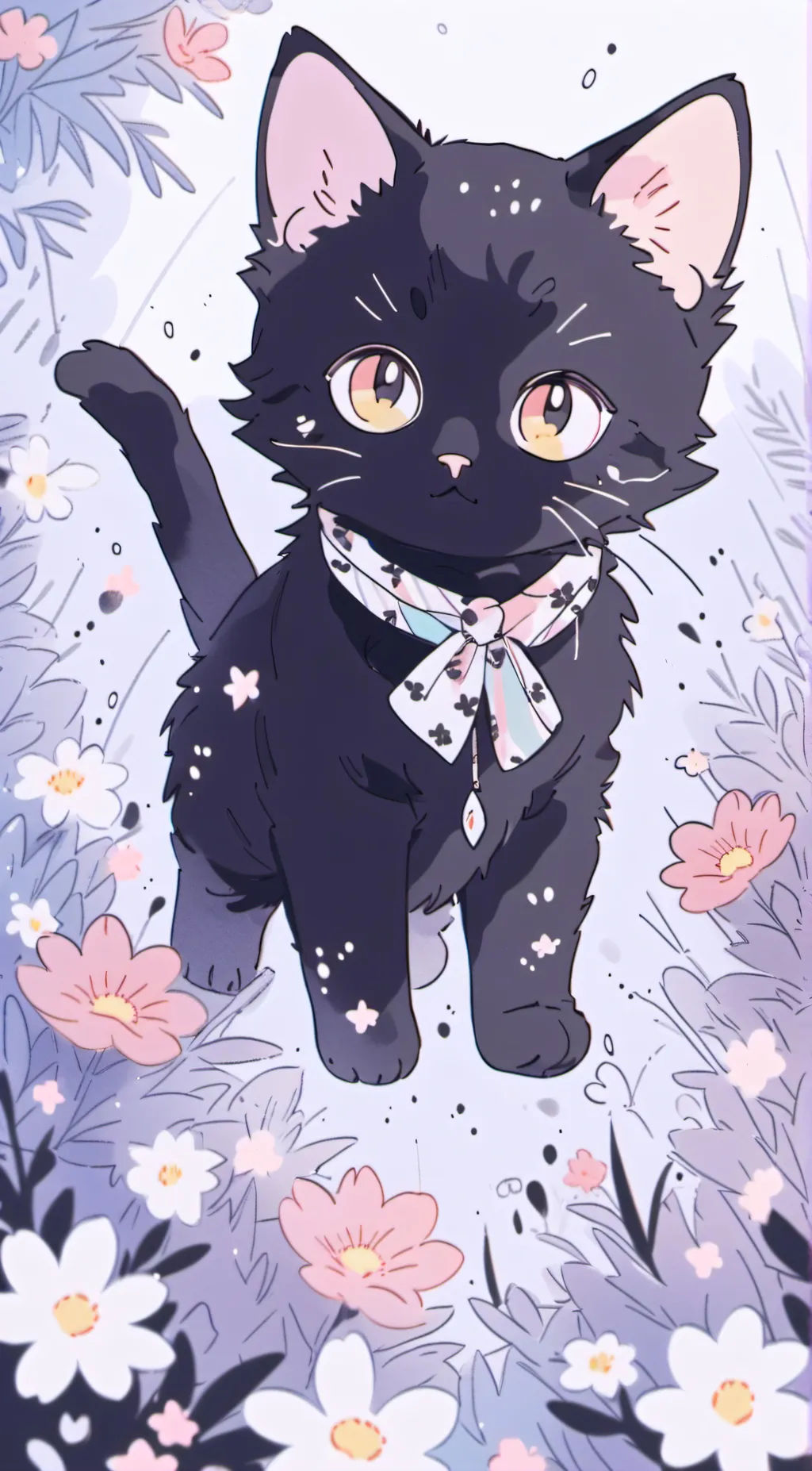 ai character: kitten background