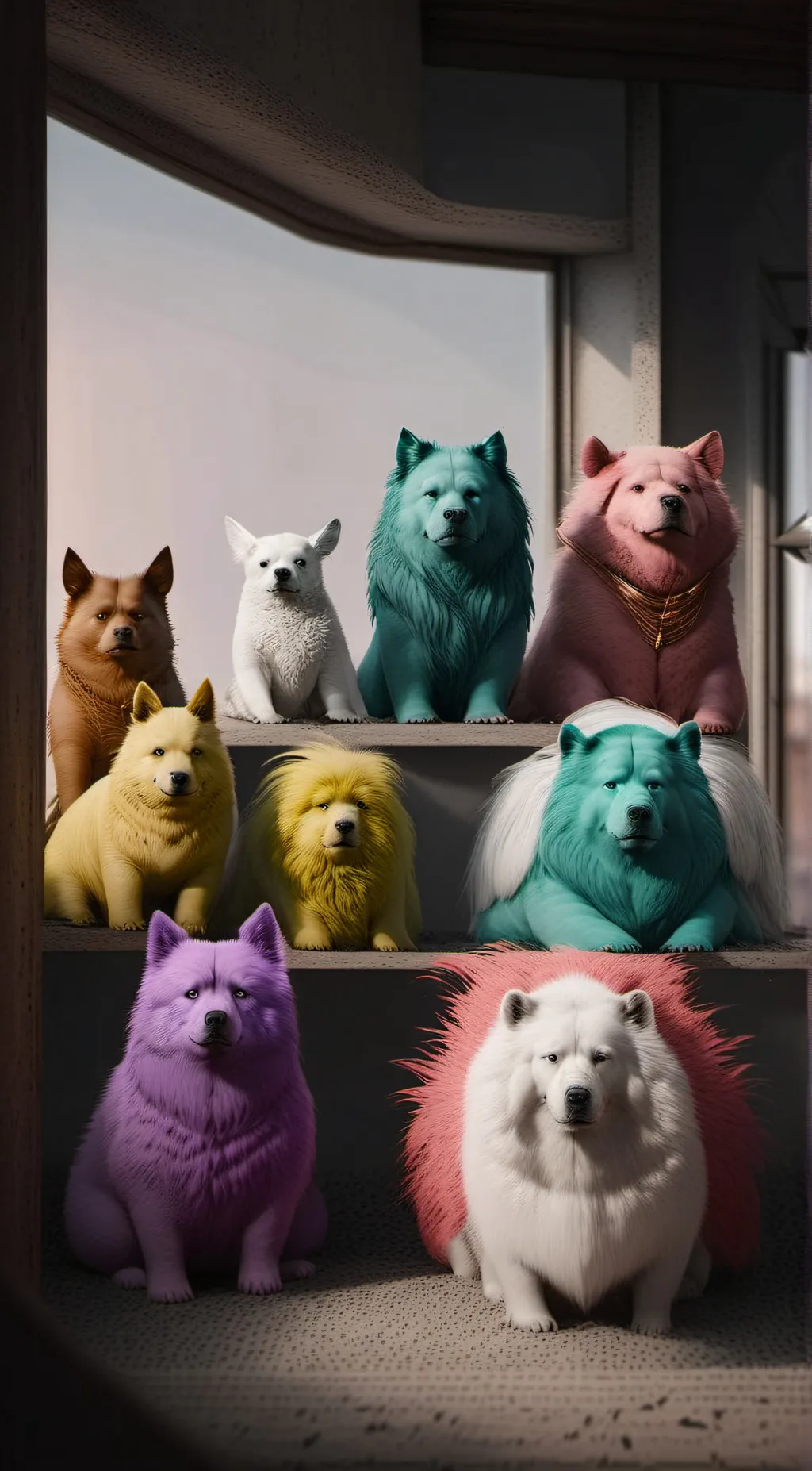 ai character: SMILING CRITTERS background