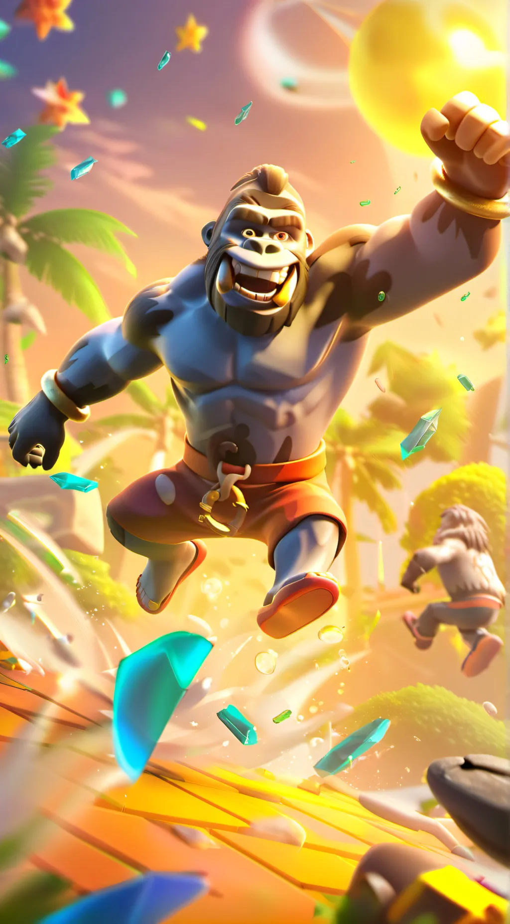 ai character: Gorilla tag background