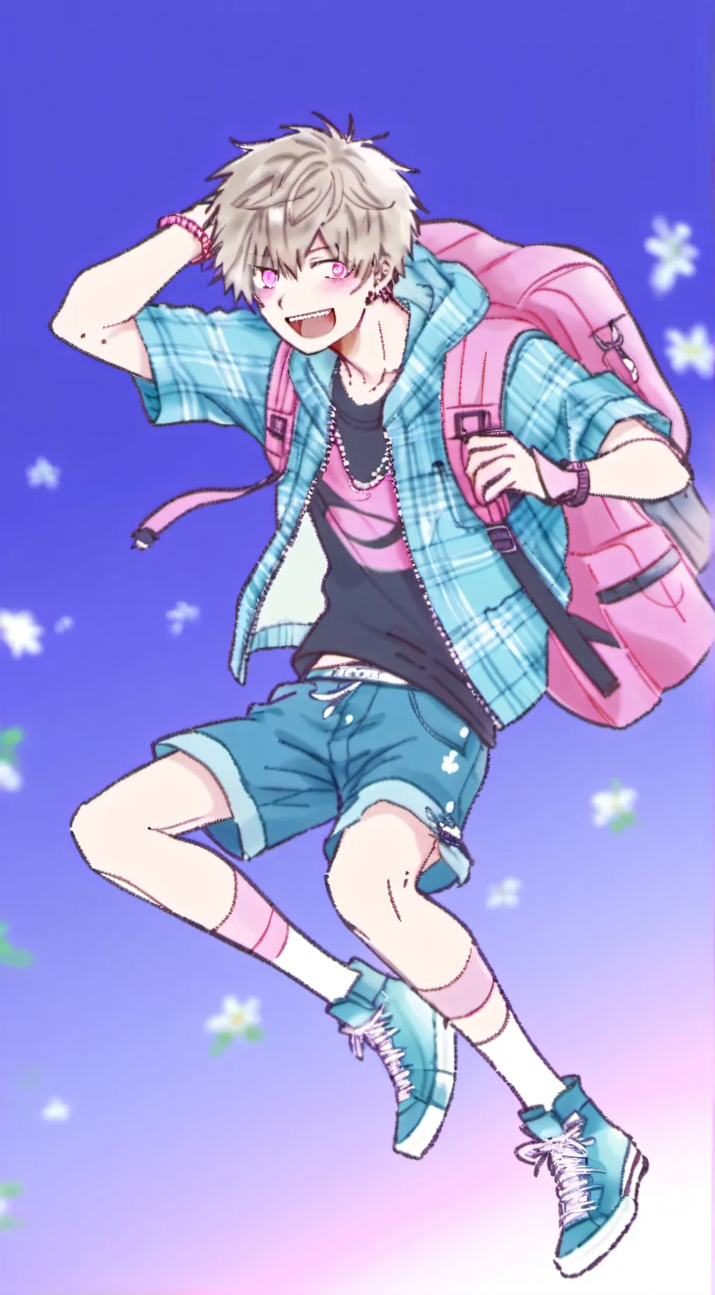 ai character: katsuki bakugo background