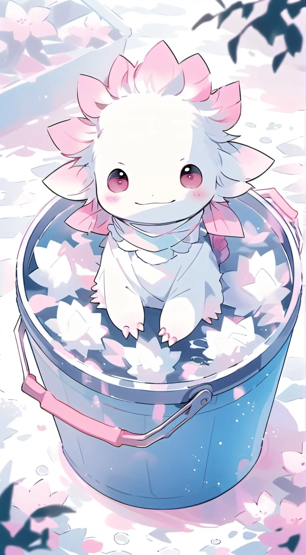 ai character: axo the axolotl  background