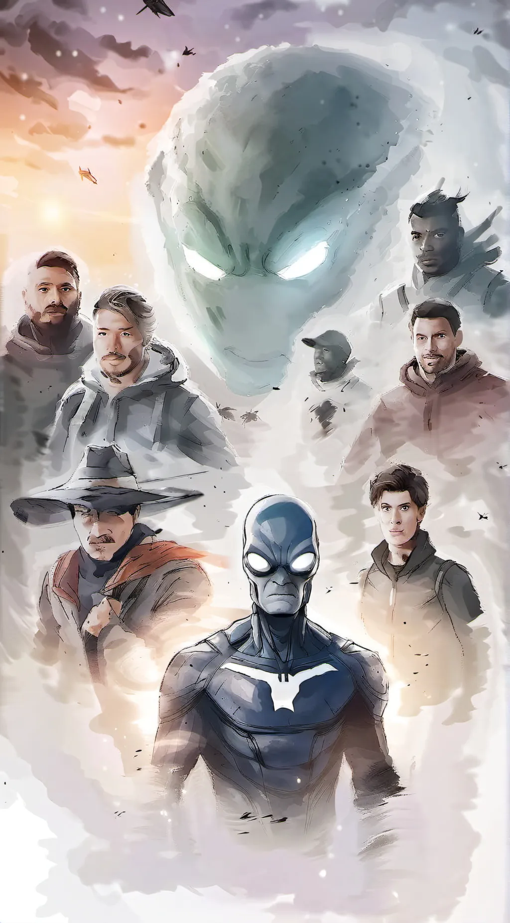ai character: We can be heroes  background