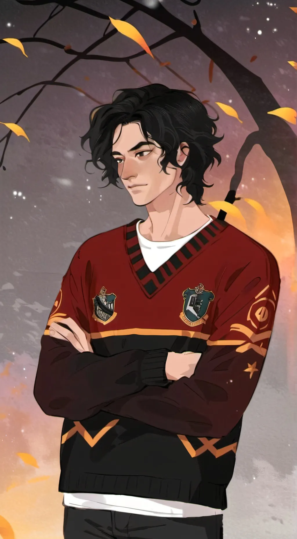ai character: Regulus Black background