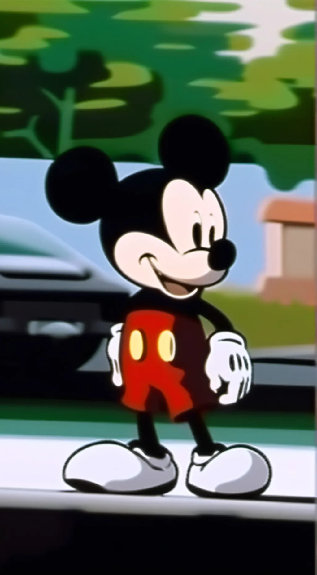 ai character: Mickey Mouse background