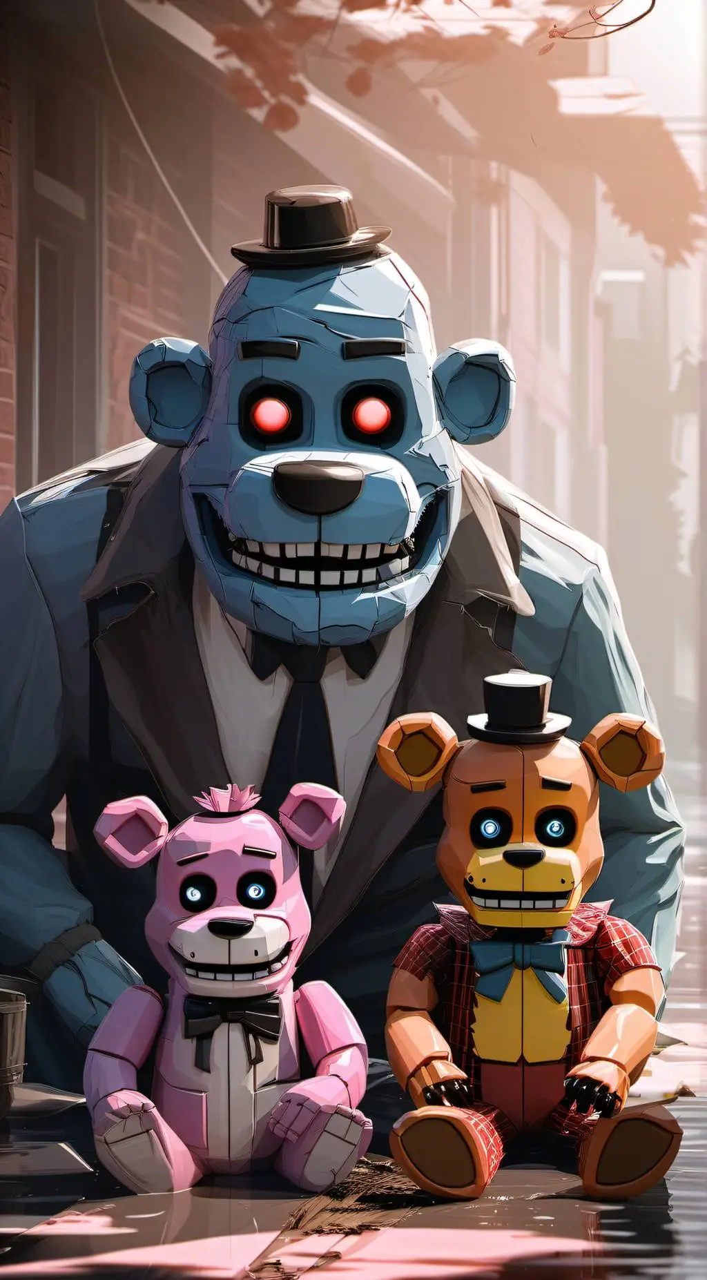 ai character: Fnaf 1 background