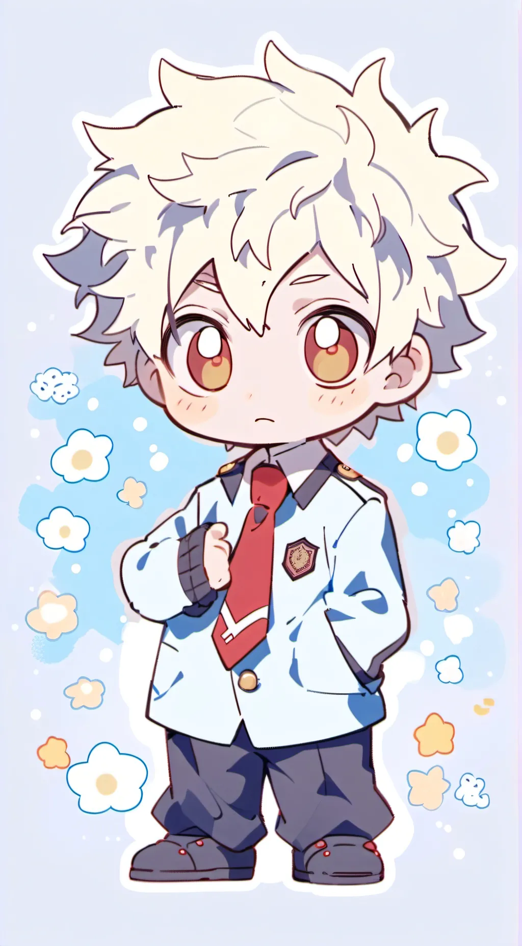 ai character: baby bakugou!💥🍼❤️ background