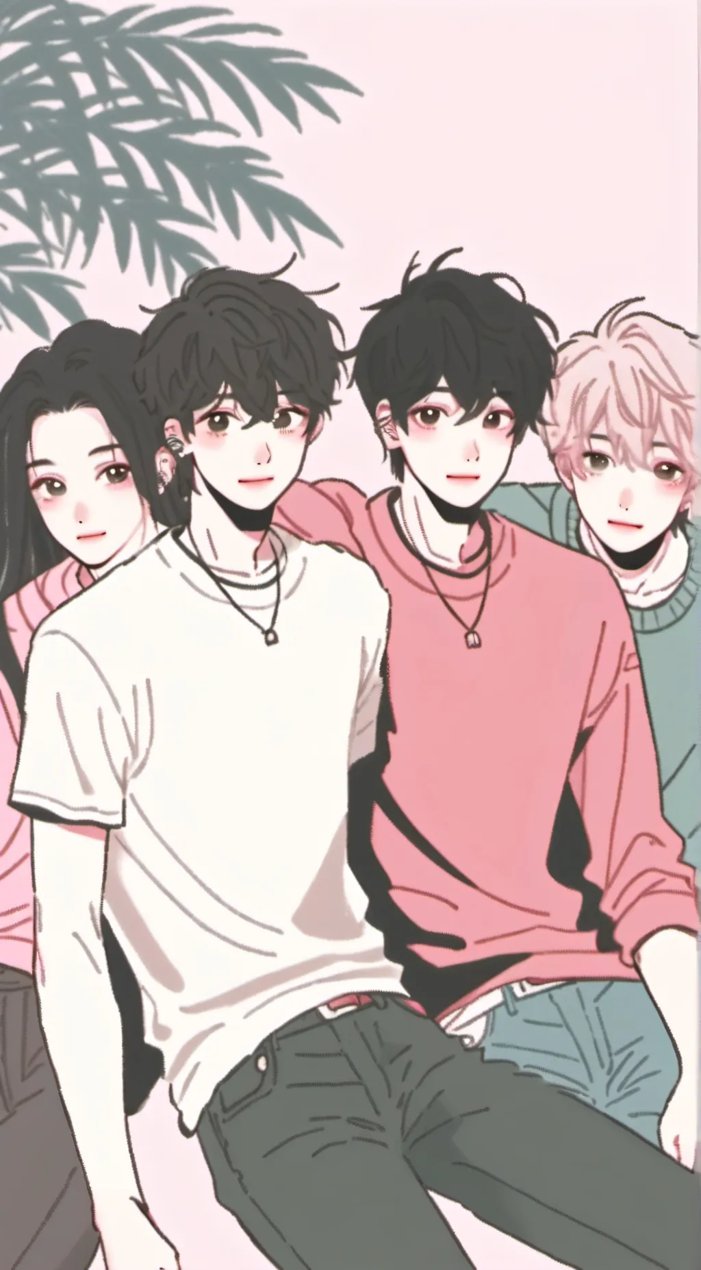 ai character: four guy idiots background