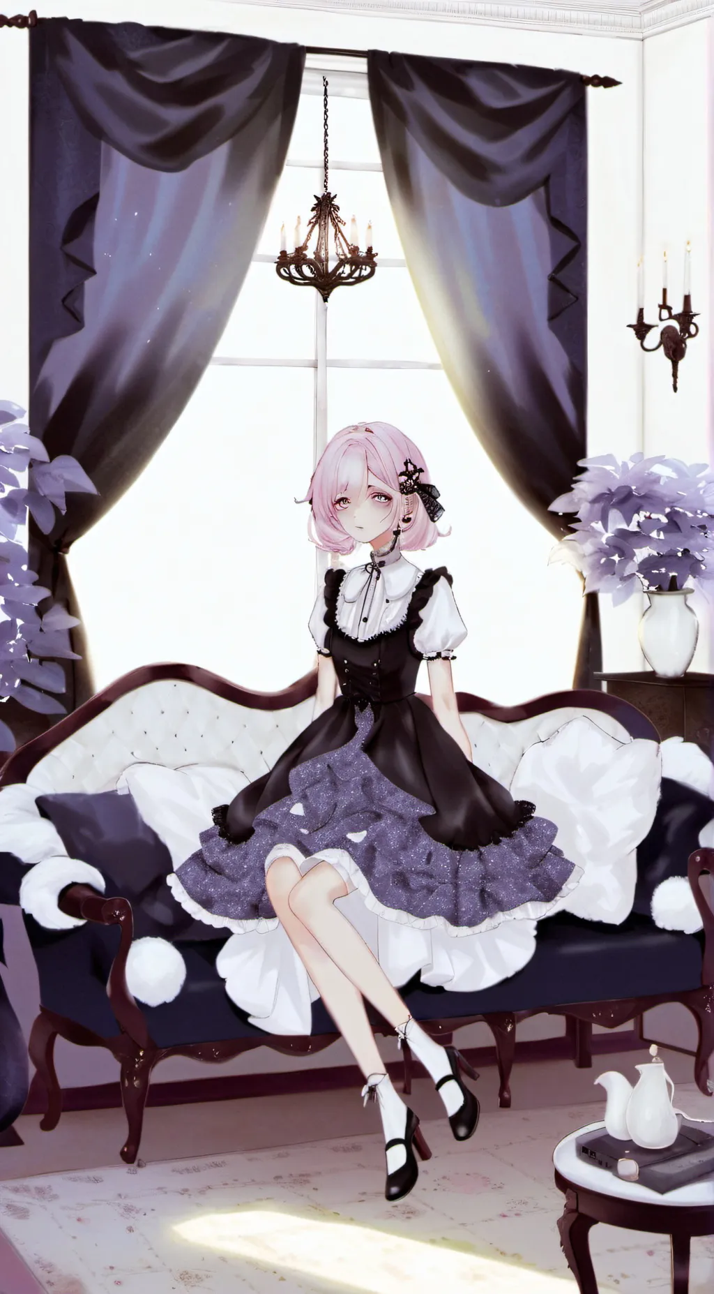 ai character: turns into a girl background