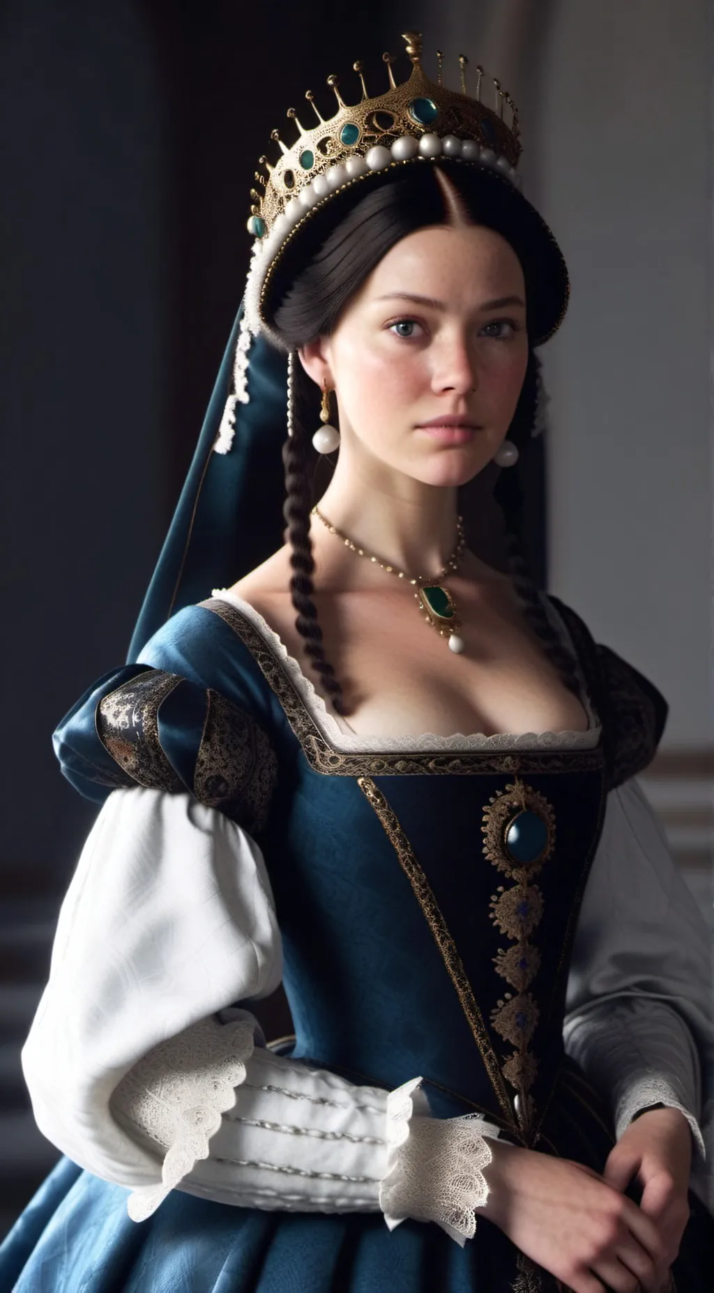 ai character: Anne Boleyn  background