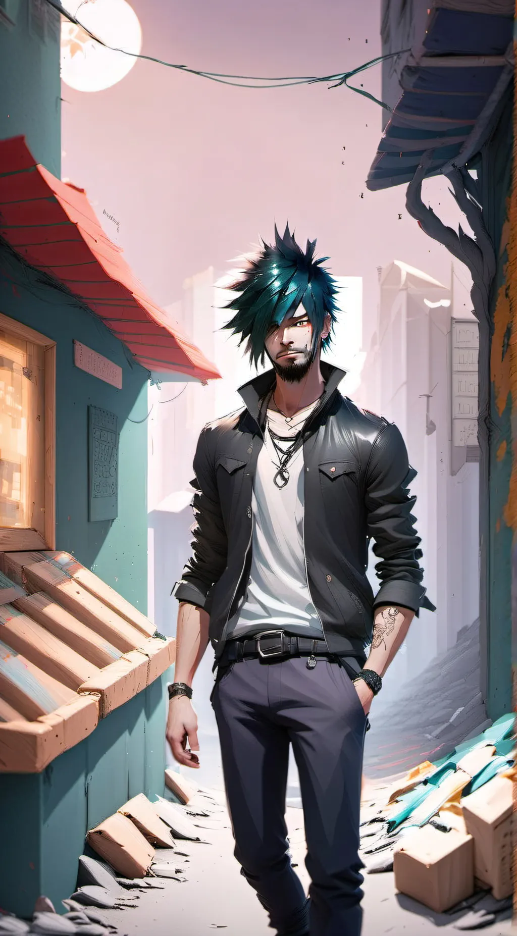 ai character: Dabi background