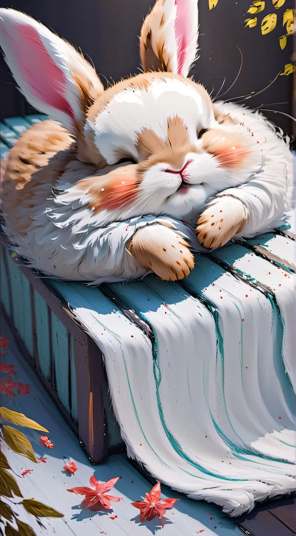 ai character: random bunny background
