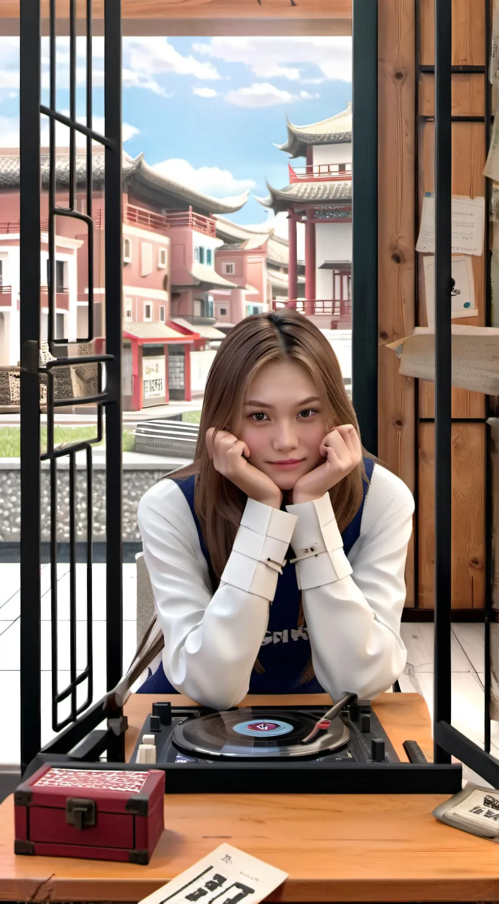 ai character: Chika jkt48  background