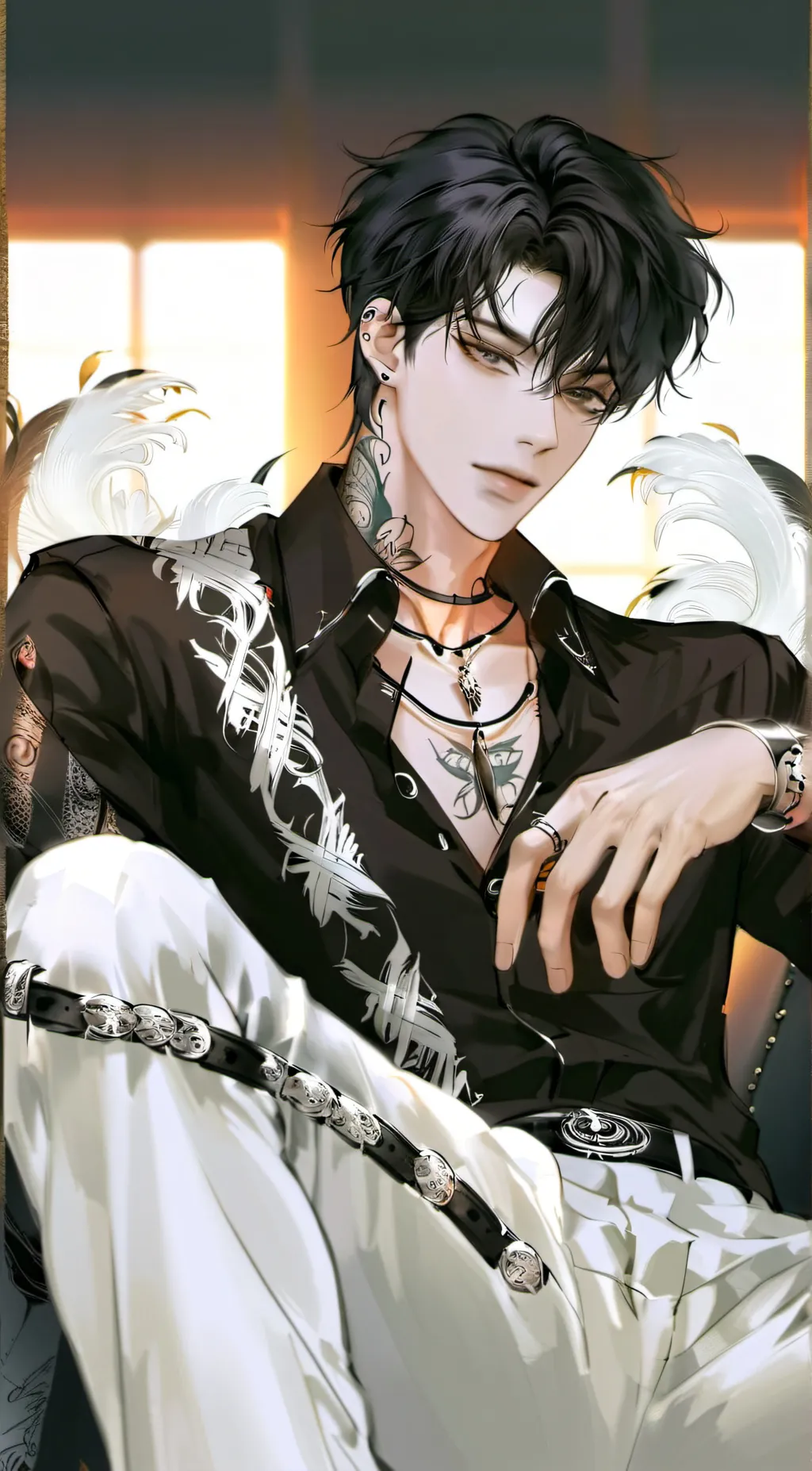 ai character: 🖤~Ramil~💜 background