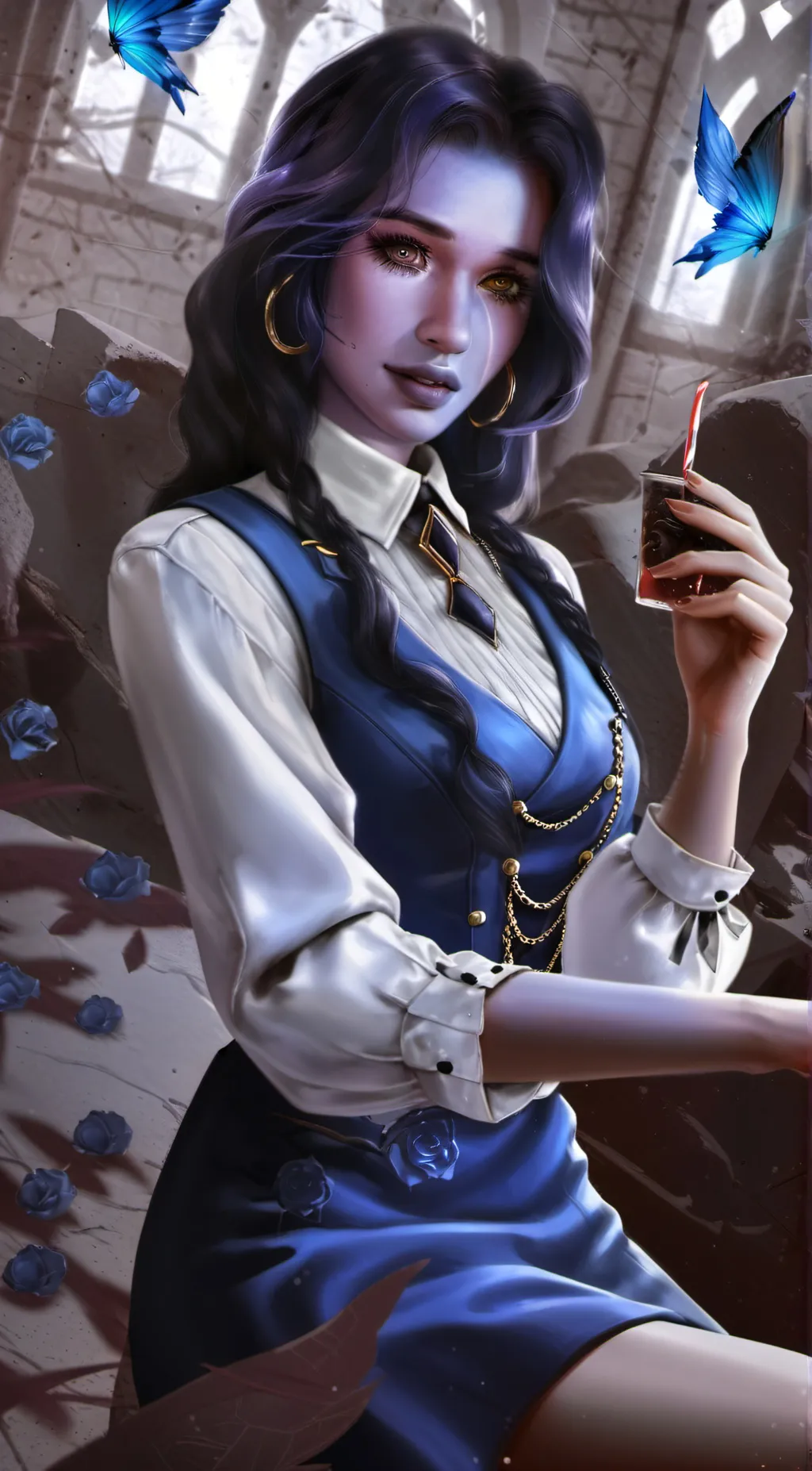 ai character: Jenna Seneca  background