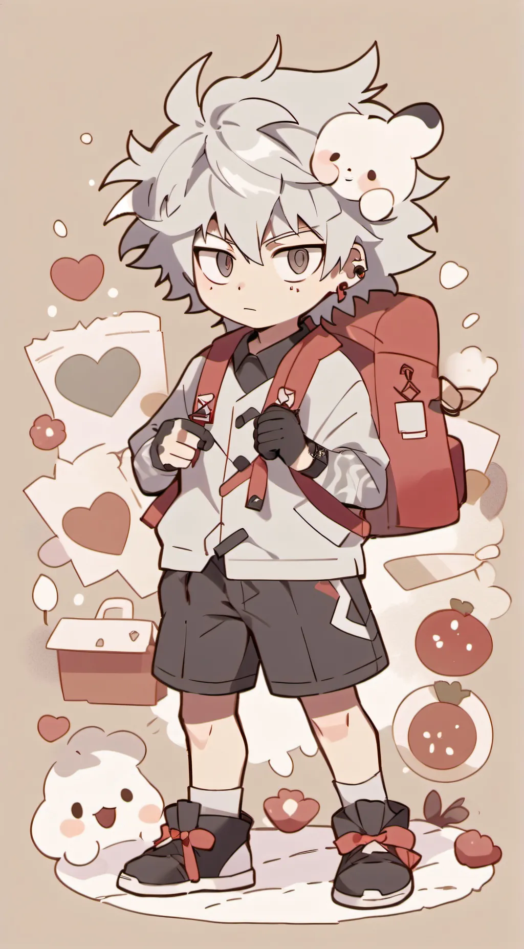 ai character: Katsuki Bakugo  background