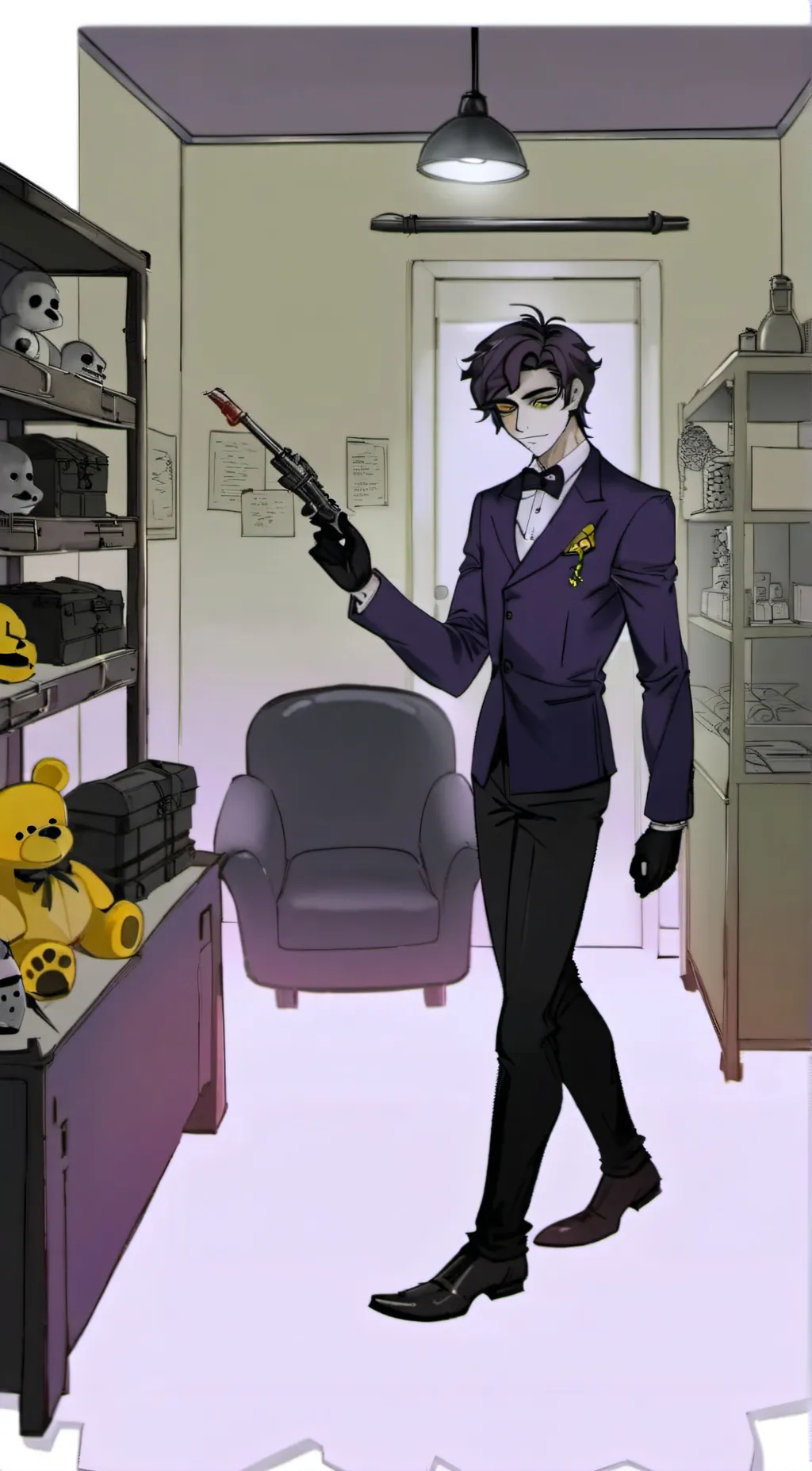 ai character: Willem Afton  background
