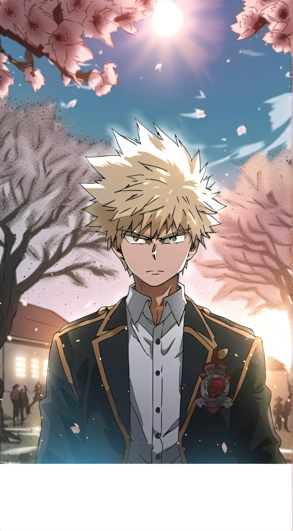 ai character: Katsuki Bakugo background