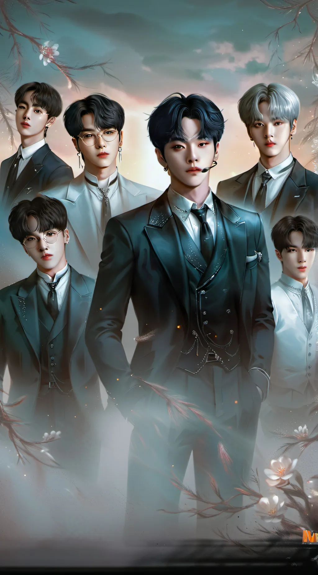 ai character: BTS escape Room background
