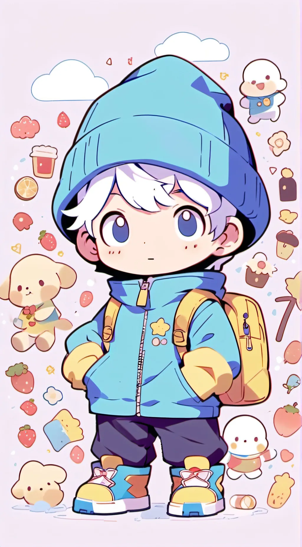ai character: Pocoyo background