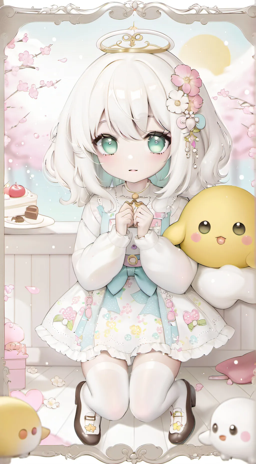 ai character: maple background