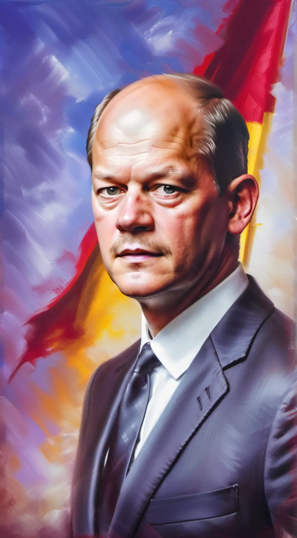 ai character: Olaf Scholz background