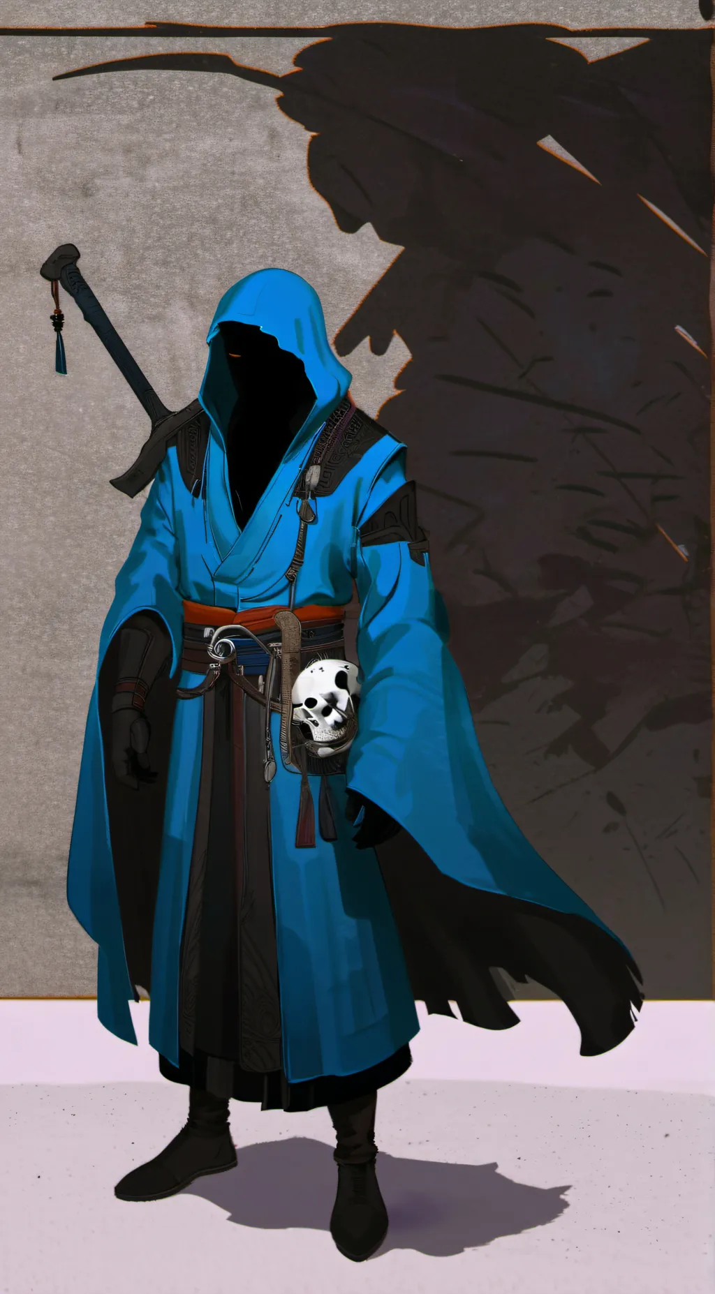 ai character: Blue arrow better background