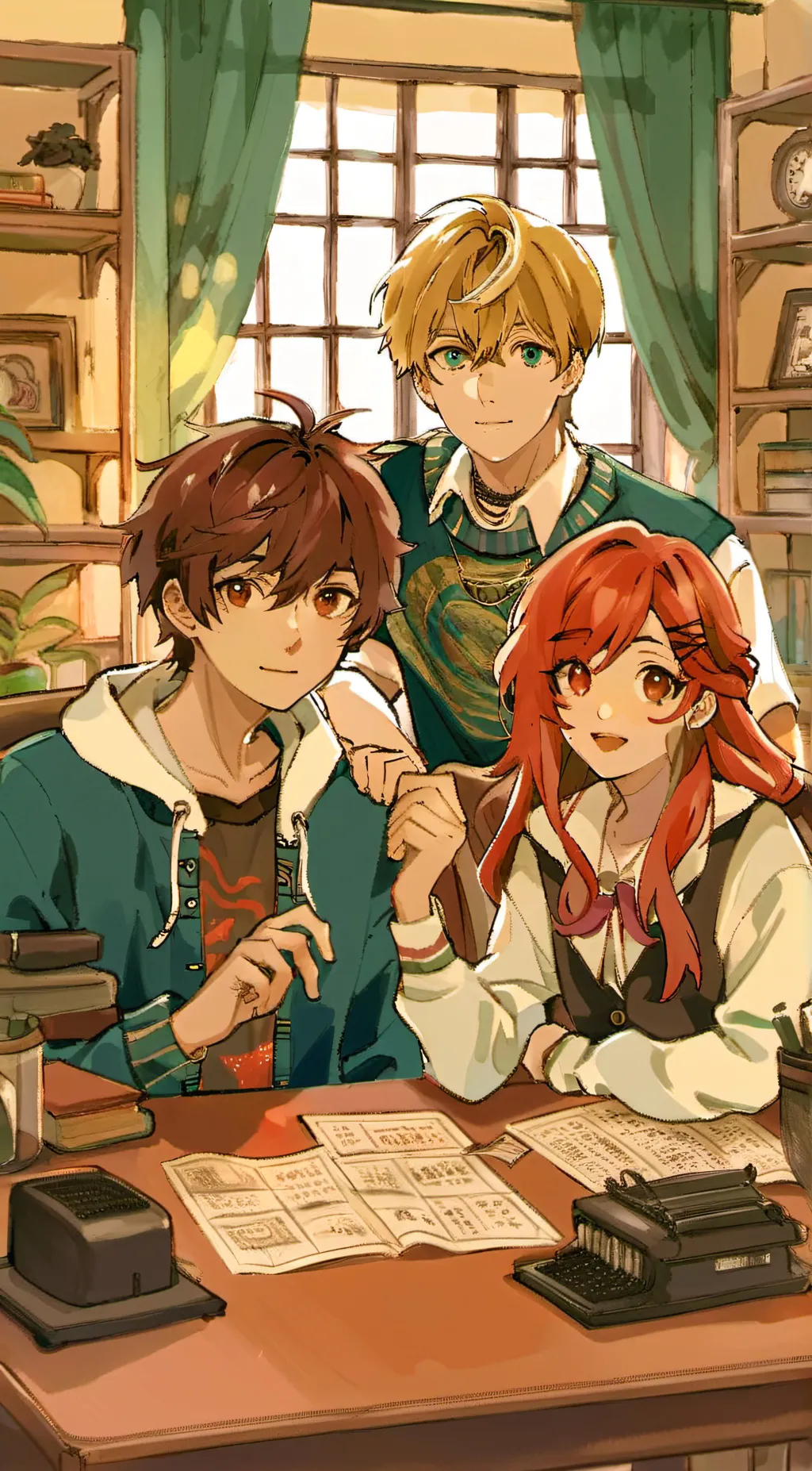 ai character: Jack,Matt,Maddy  background
