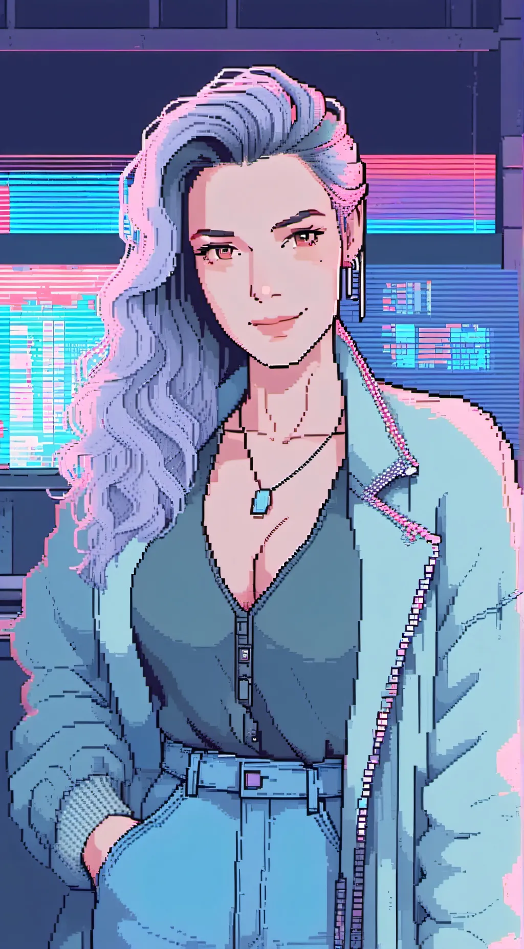 ai character: Em background