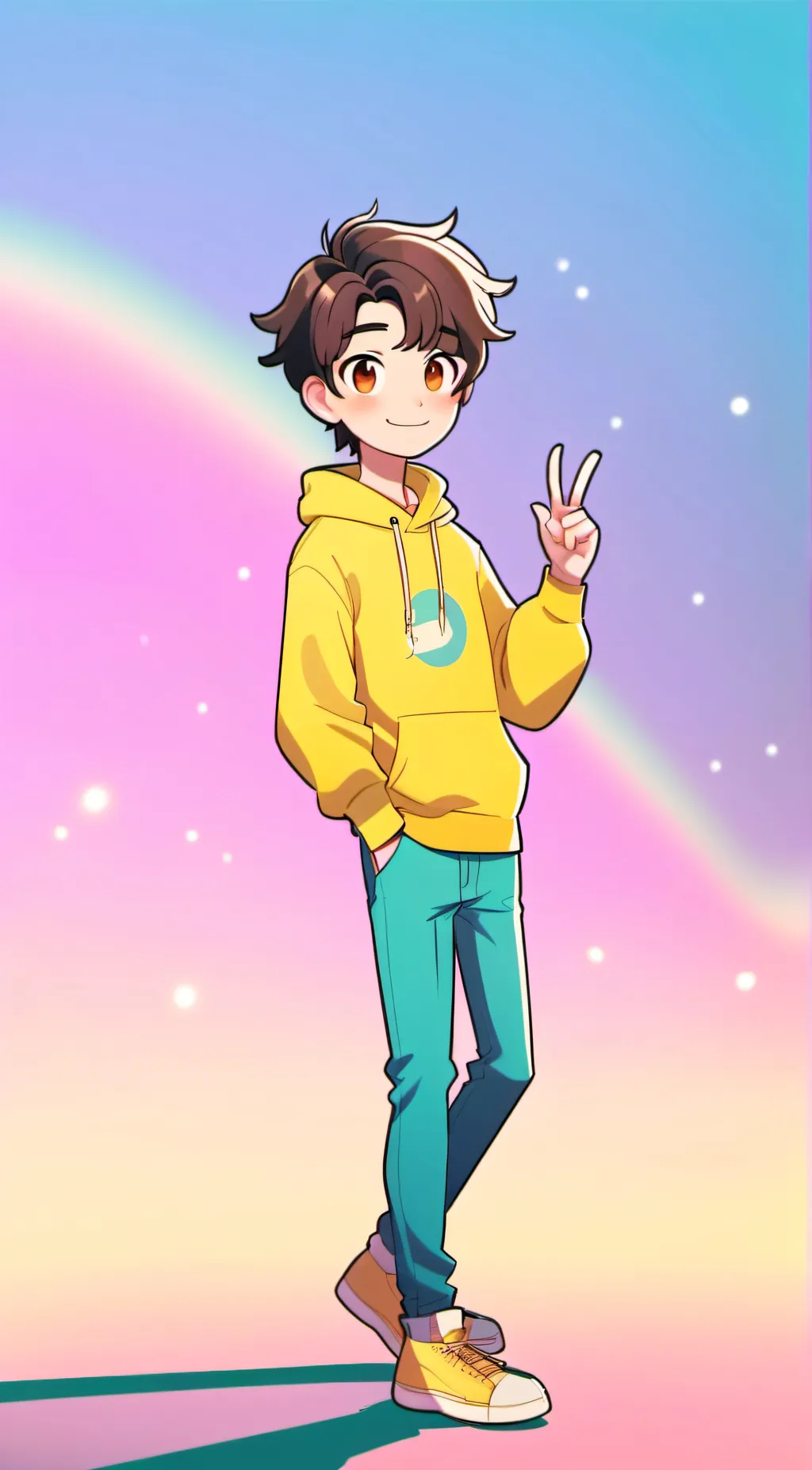 ai character: Glitch subscribed! background