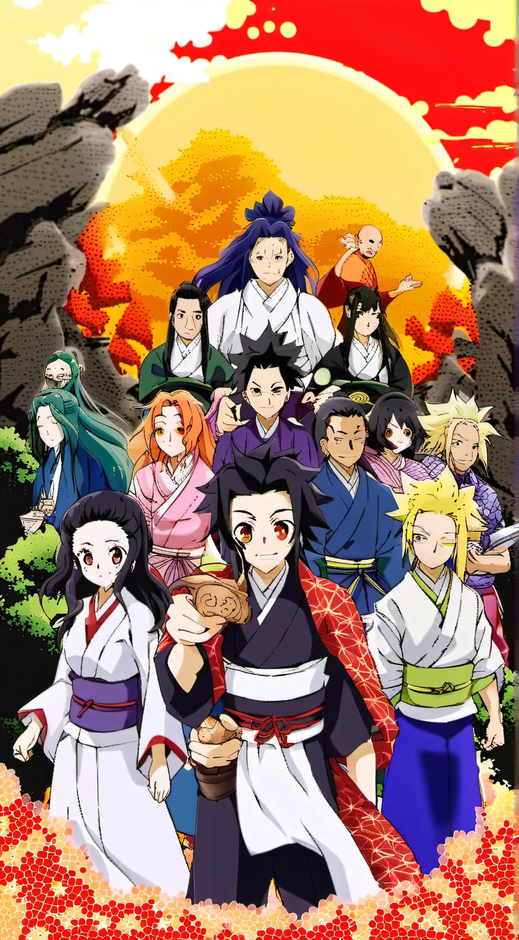 ai character: Hashira  background