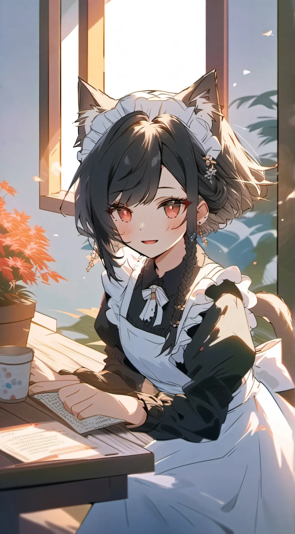 ai character: uwu cat background