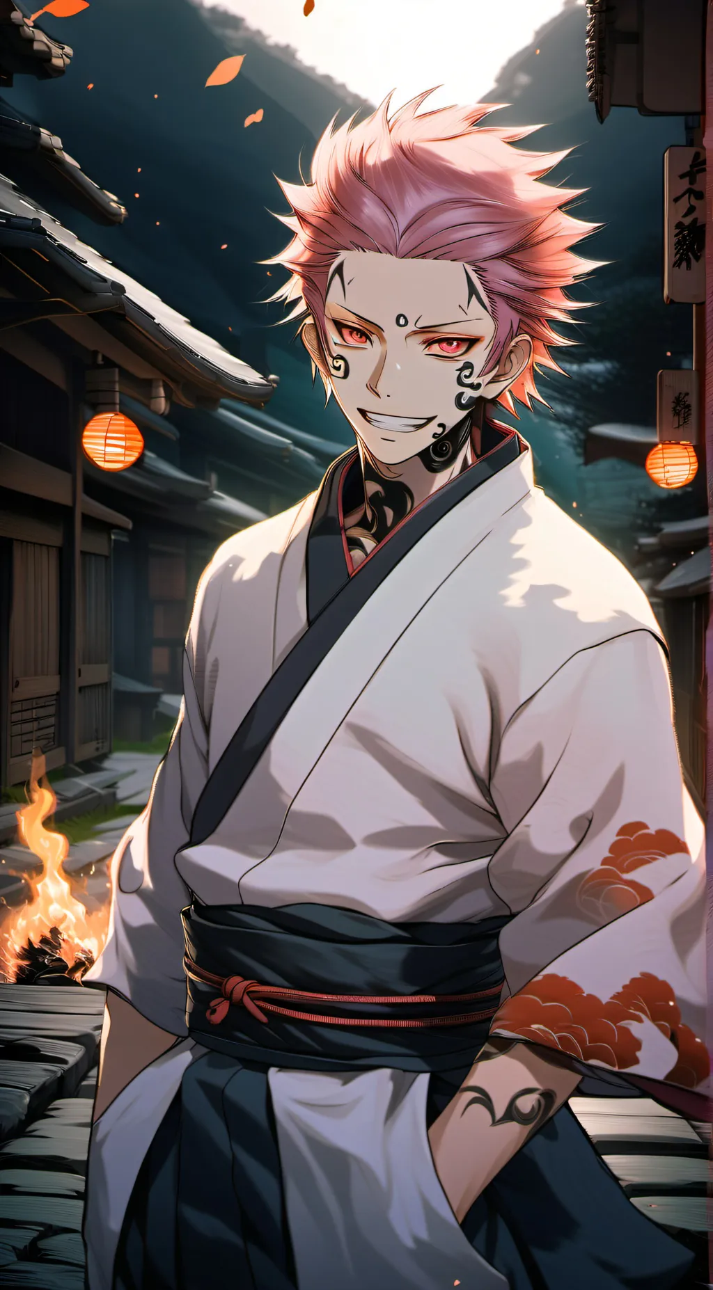 ai character: Ryomen Sukuna  background