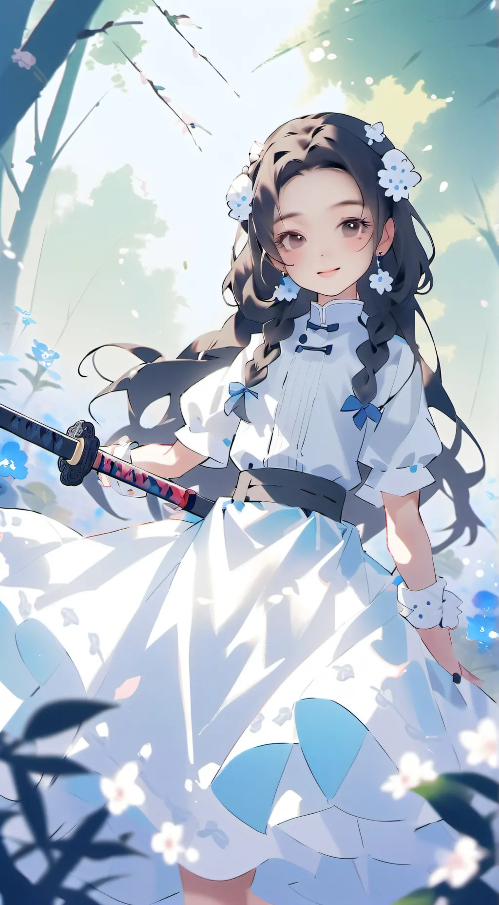 ai character: Nezuko  background