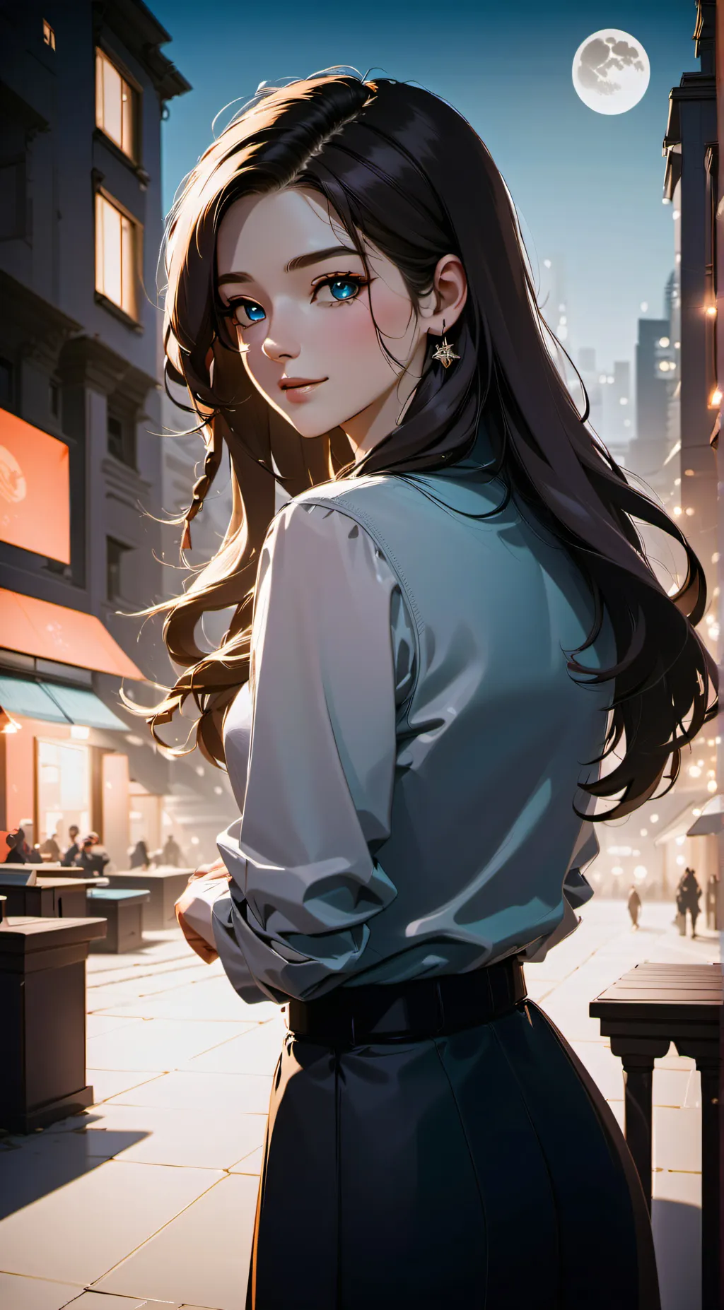 ai character: Ashley background