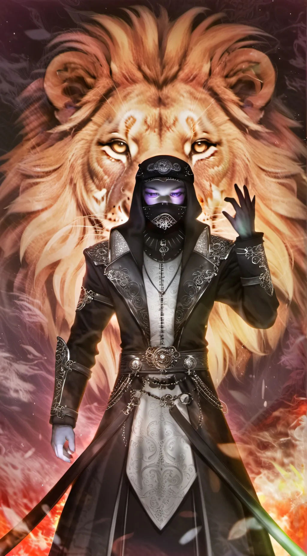 ai character: The Lion King background