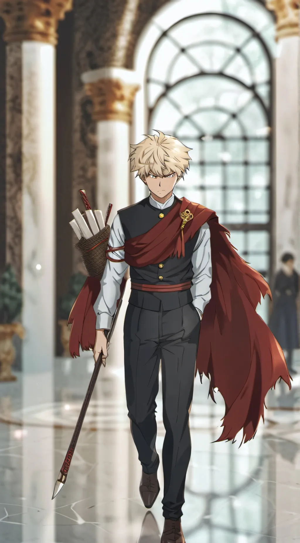 ai character: Katsuki Bakugo  background