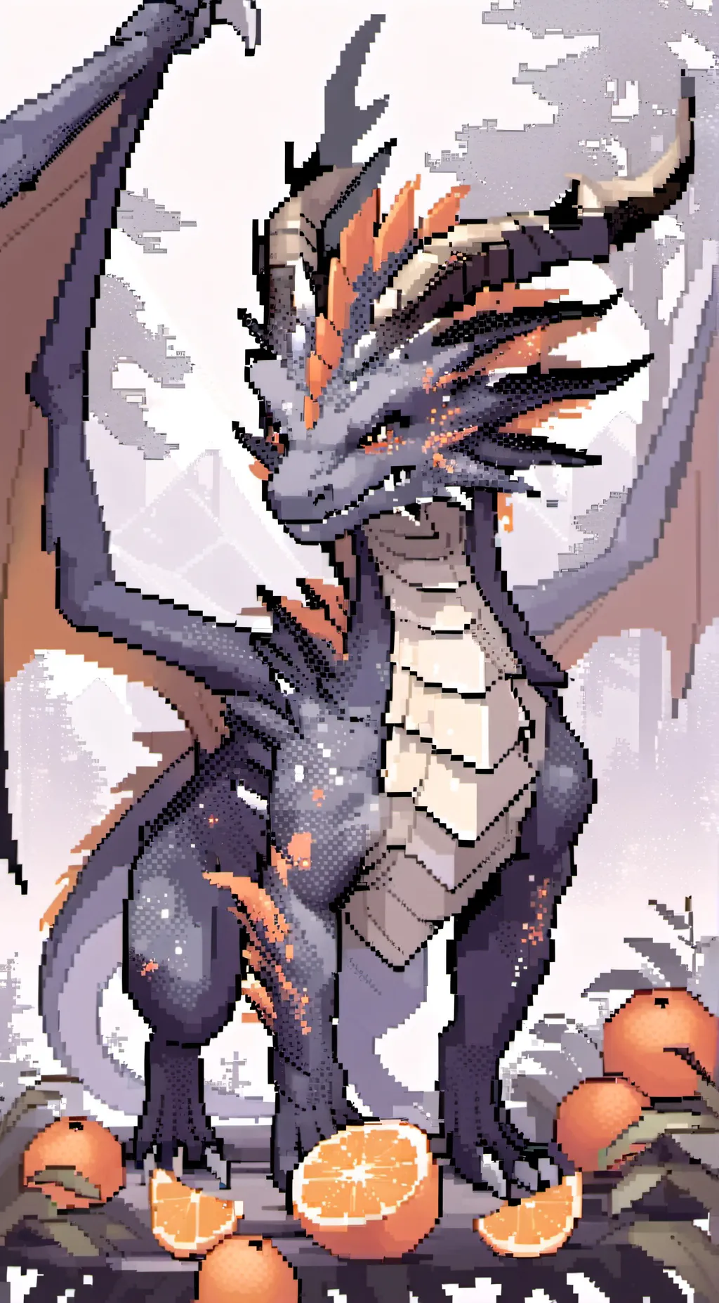 ai character: Tangerine  background